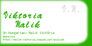 viktoria malik business card